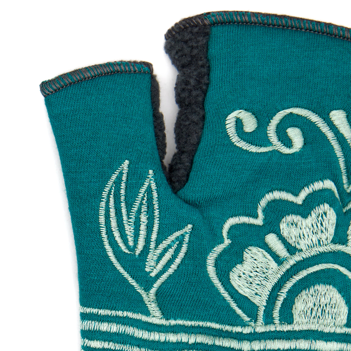 Floral Fingerless Glove Aegean