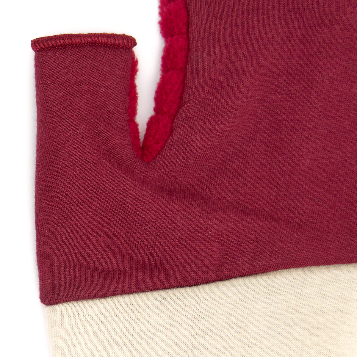 Color Block Fingerless Glove Bonfire