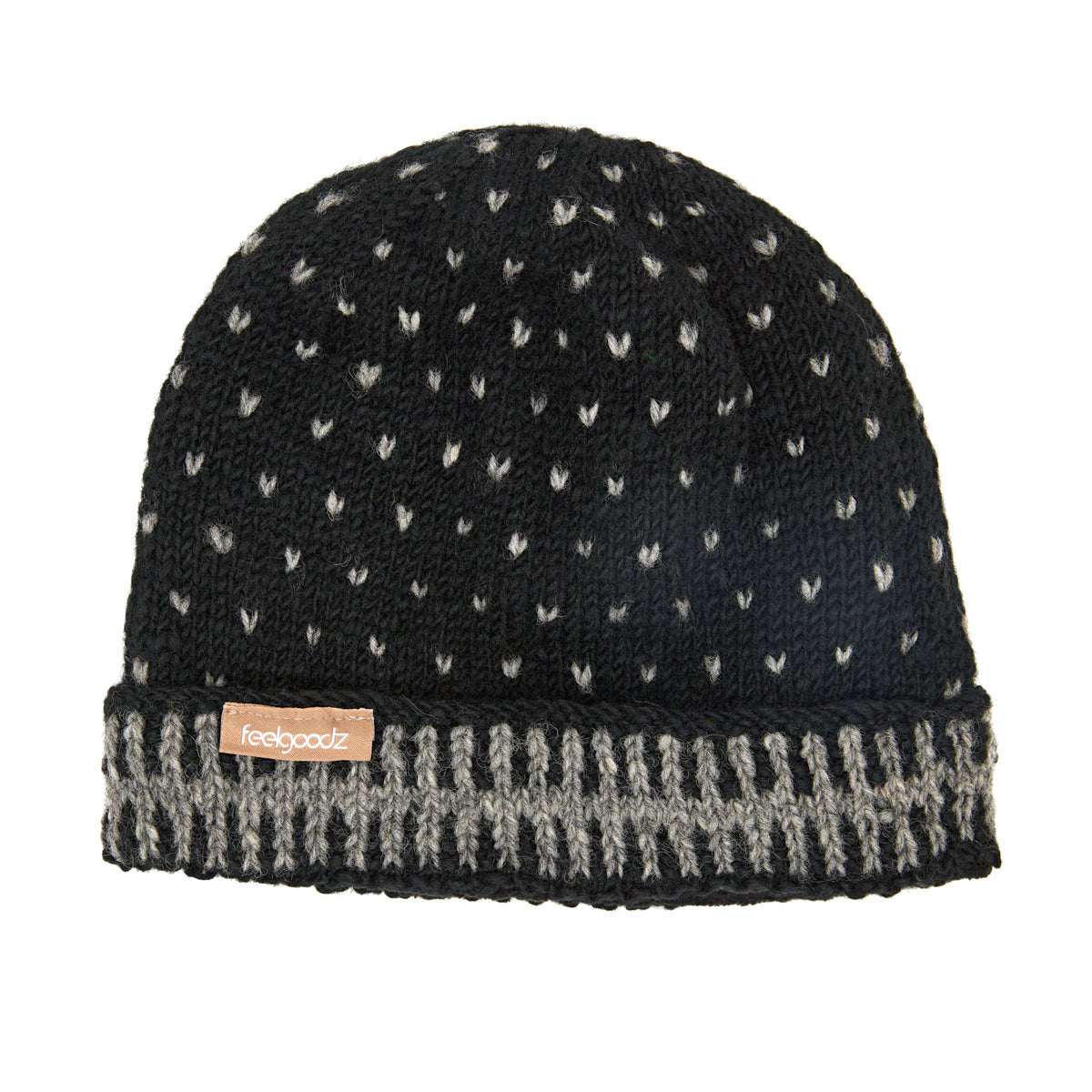 Dot Wool Knit Cap Corvid