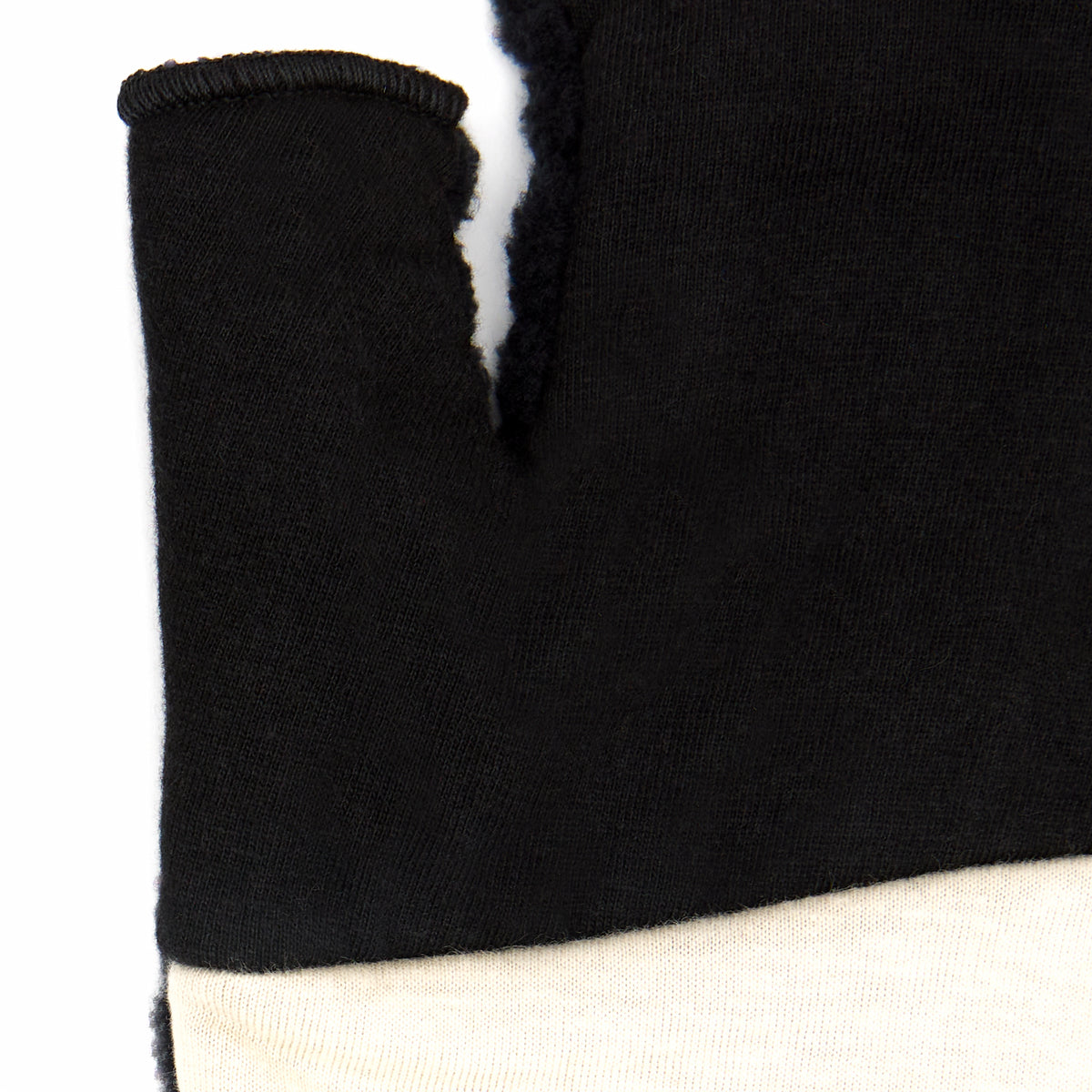 Color Block Fingerless Glove Duality