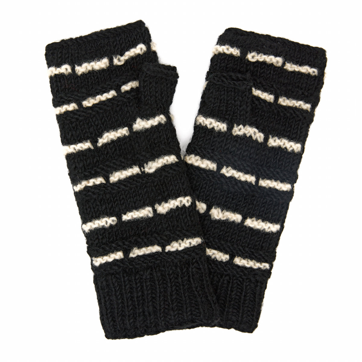 Striped Half Mitten Eira