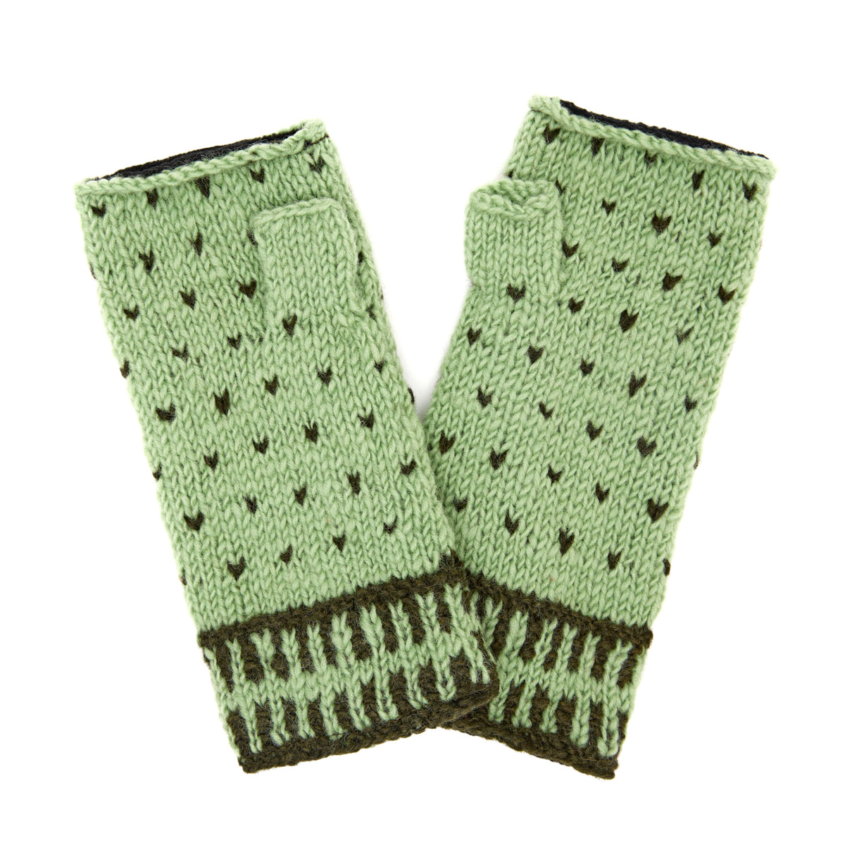 Dot Half Mitten Menthe