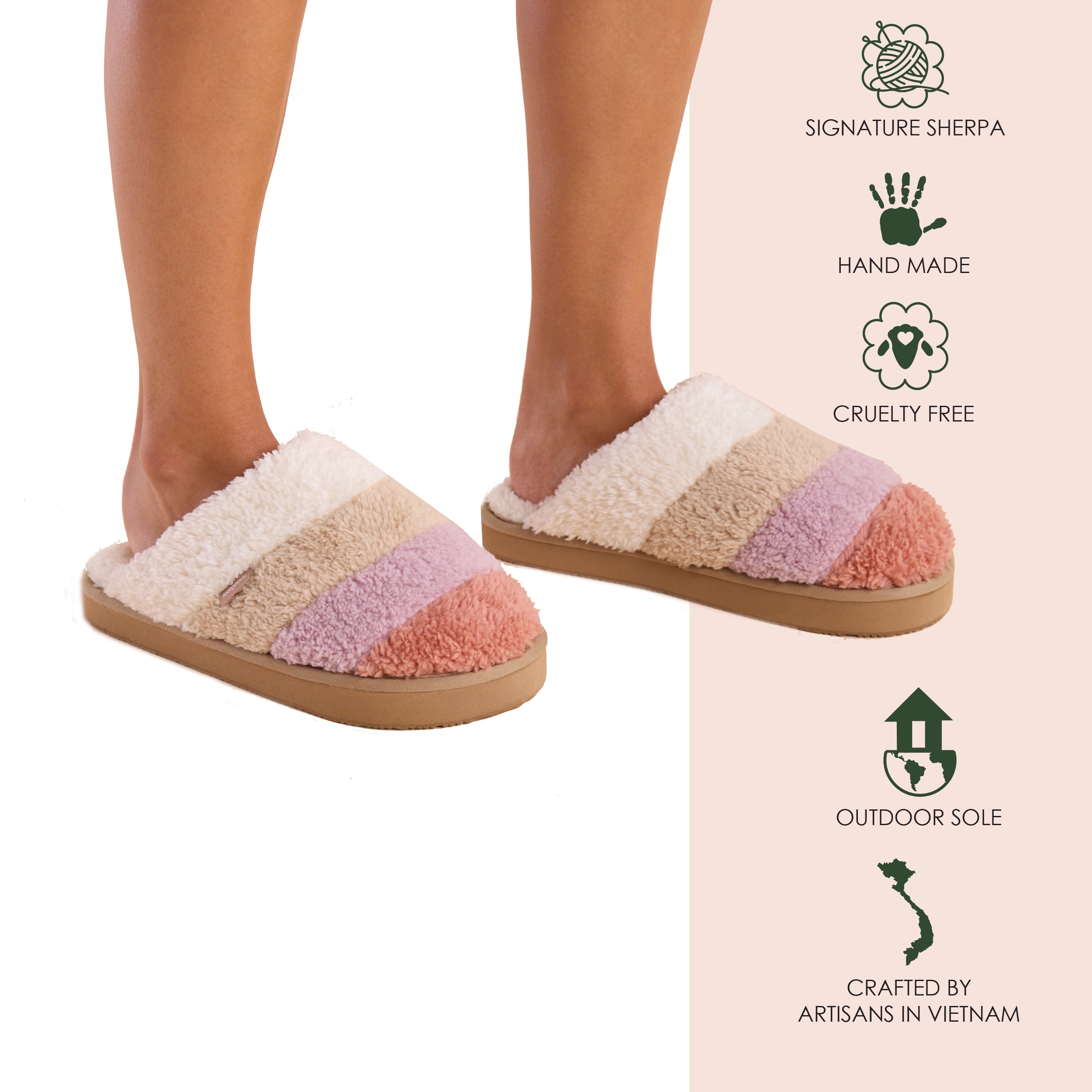 Women's Aurora Sherpa Ombre Mule Crepe Myrtle – Feelgoodz