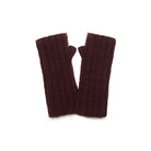 Denali Wool Knit Half Mitten Berry