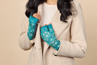 Floral Fingerless Glove Aegean