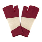Color Block Fingerless Glove Bonfire