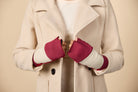 Color Block Fingerless Glove Bonfire