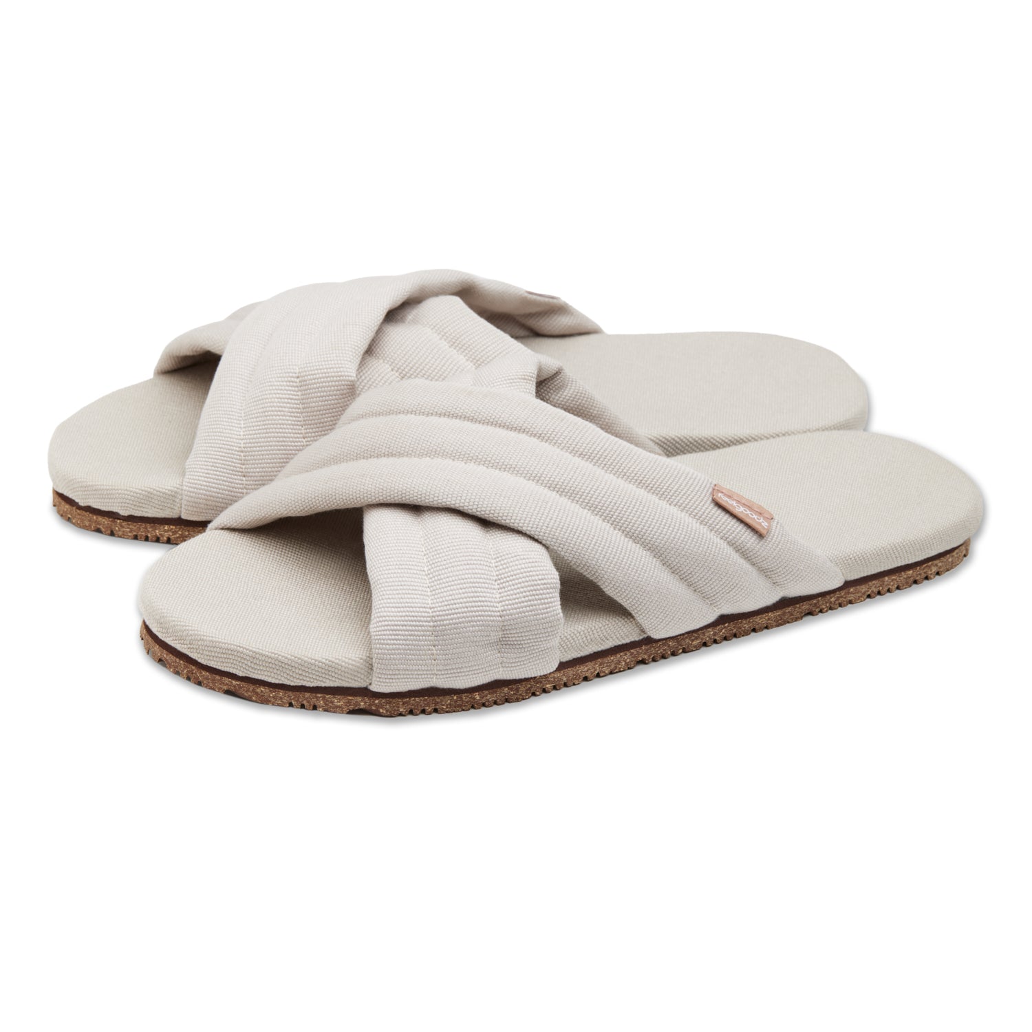  SLIPPER CLASSIC COLLECTION サンダル　9 Women's Quilted Cross-Strap Slipper Capetown – Feelgoodz