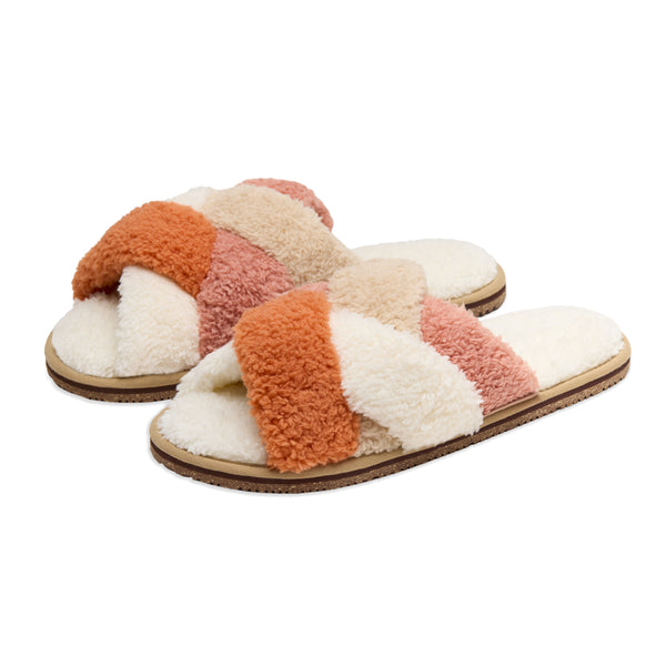 Women's Equinox Sherpa Multi-Strap Slipper Celeste – Feelgoodz