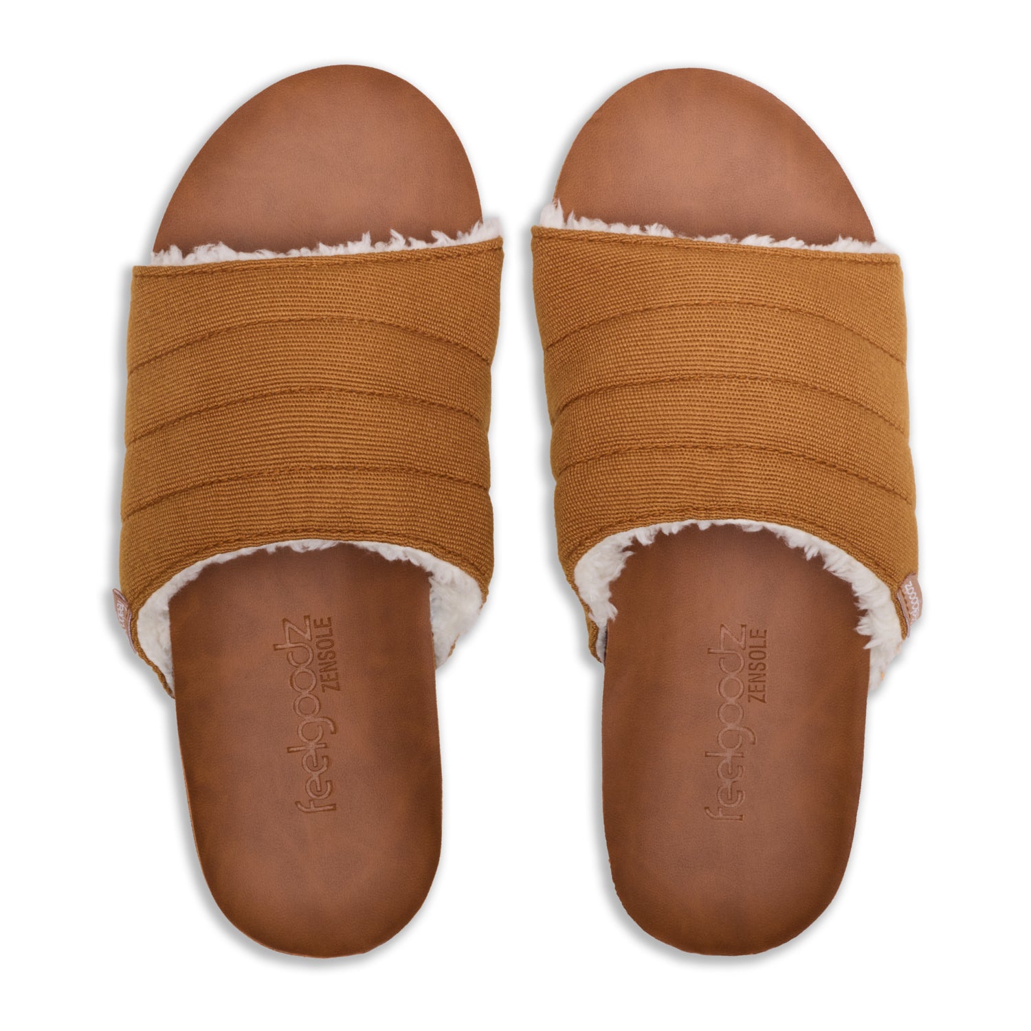 Women's Zensole™ Quilted Lounge Slide Cinnamon – Feelgoodz