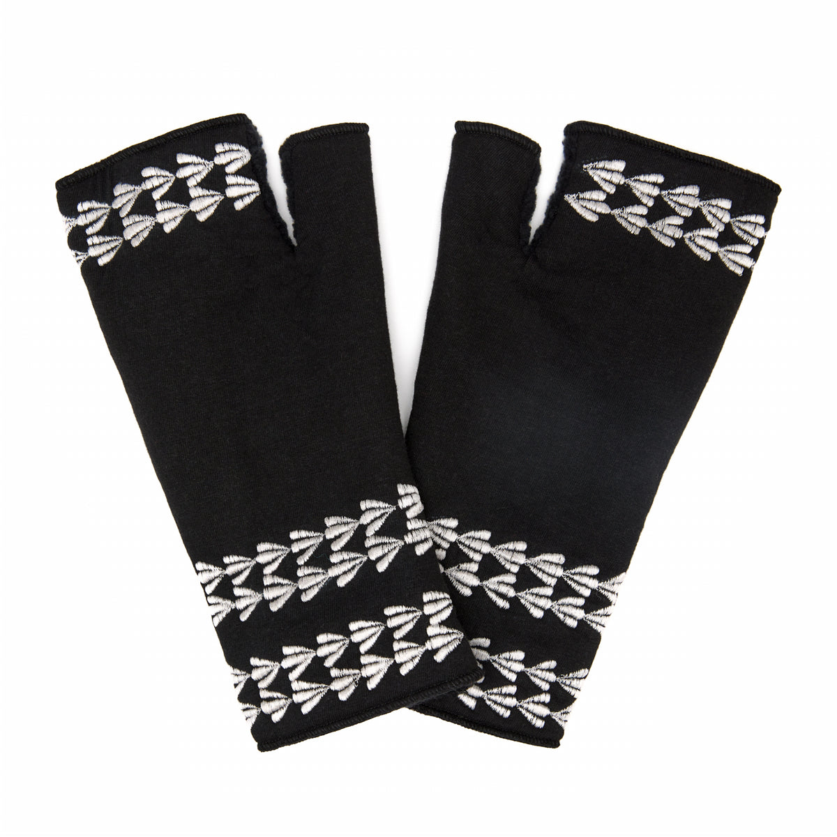 Stripe Fingerless Glove Dahlia
