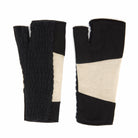 Color Block Fingerless Glove Duality