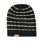 Striped Wool Knit Slouchy Cap Eira