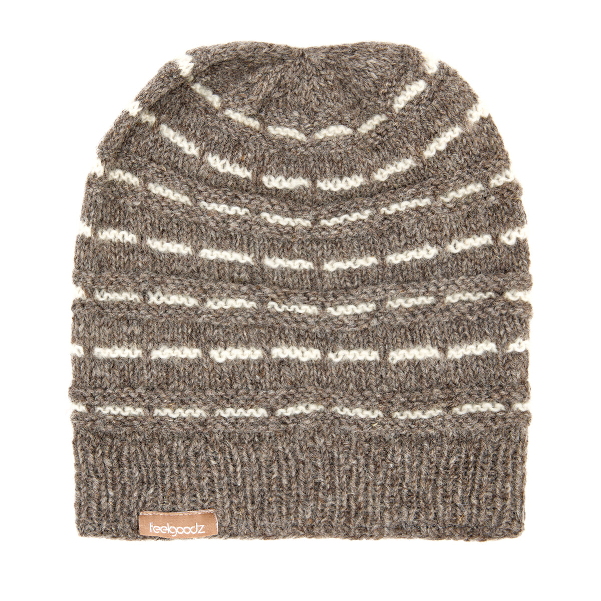 Striped Wool Knit Slouchy Cap Fallow