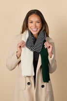 Woman wearing the Fennel Scarf