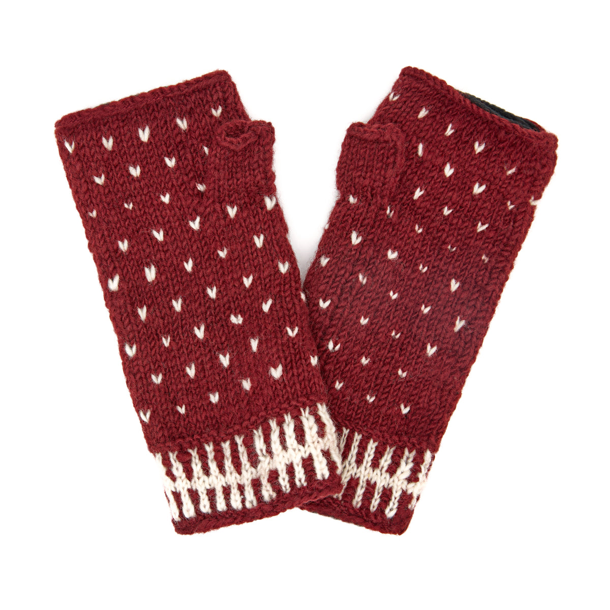 Dot Half Mitten Roselle