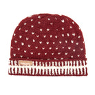 Dot Wool Knit Cap Roselle