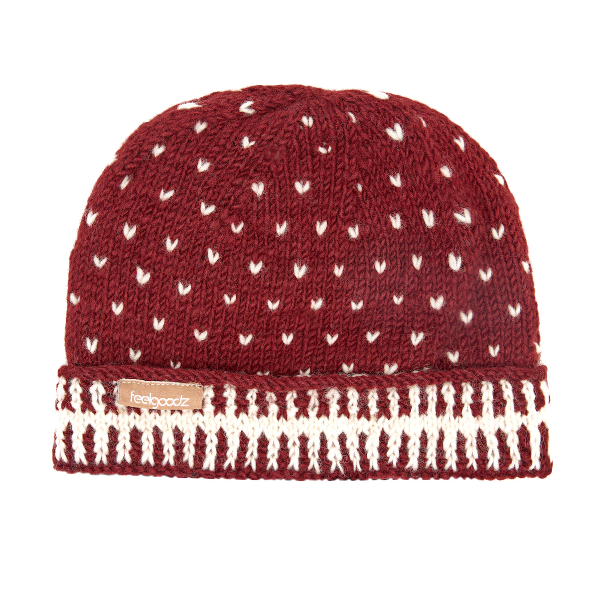 Dot Wool Knit Cap Roselle