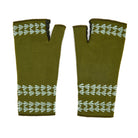 Stripe Fingerless Glove Verdant