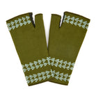 Stripe Fingerless Glove Verdant
