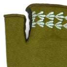 Stripe Fingerless Glove Verdant