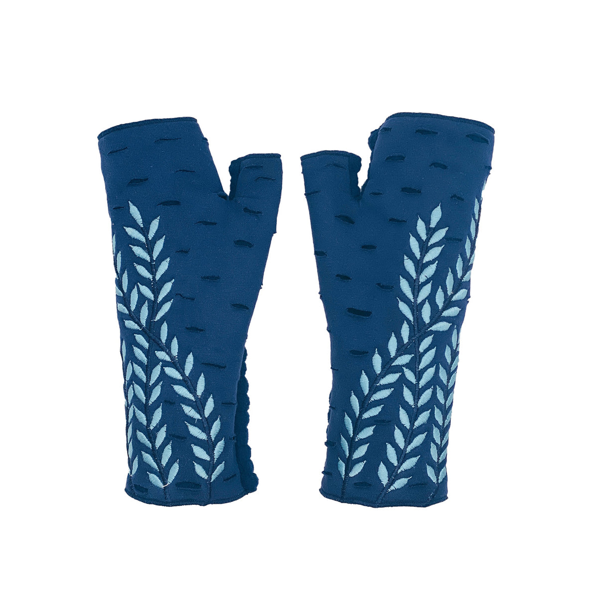 Trellis Fleece Fingerless Glove Wisteria