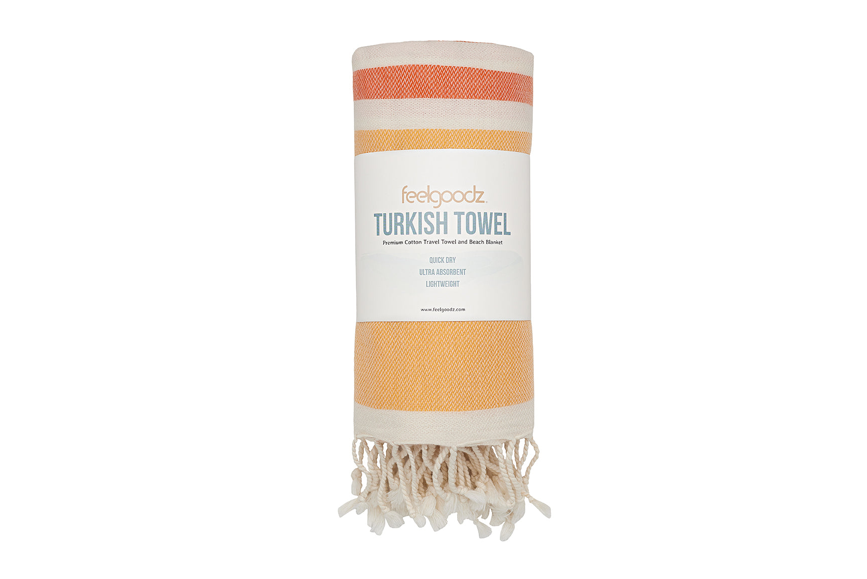 Bayside Turkish Towel Tangerine – Feelgoodz