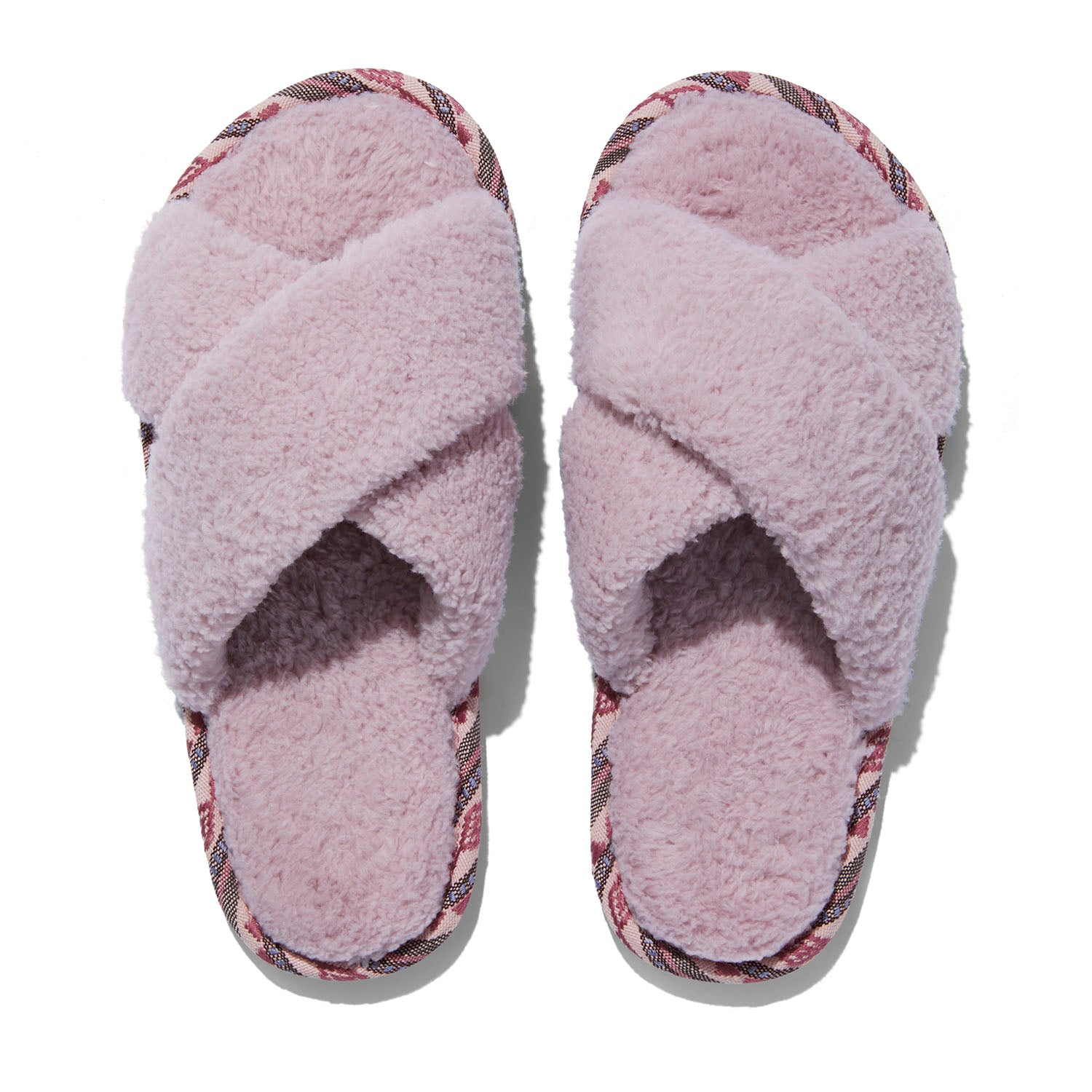 Women's Equinox Sherpa Cross-Strap Slipper Blossom – Feelgoodz