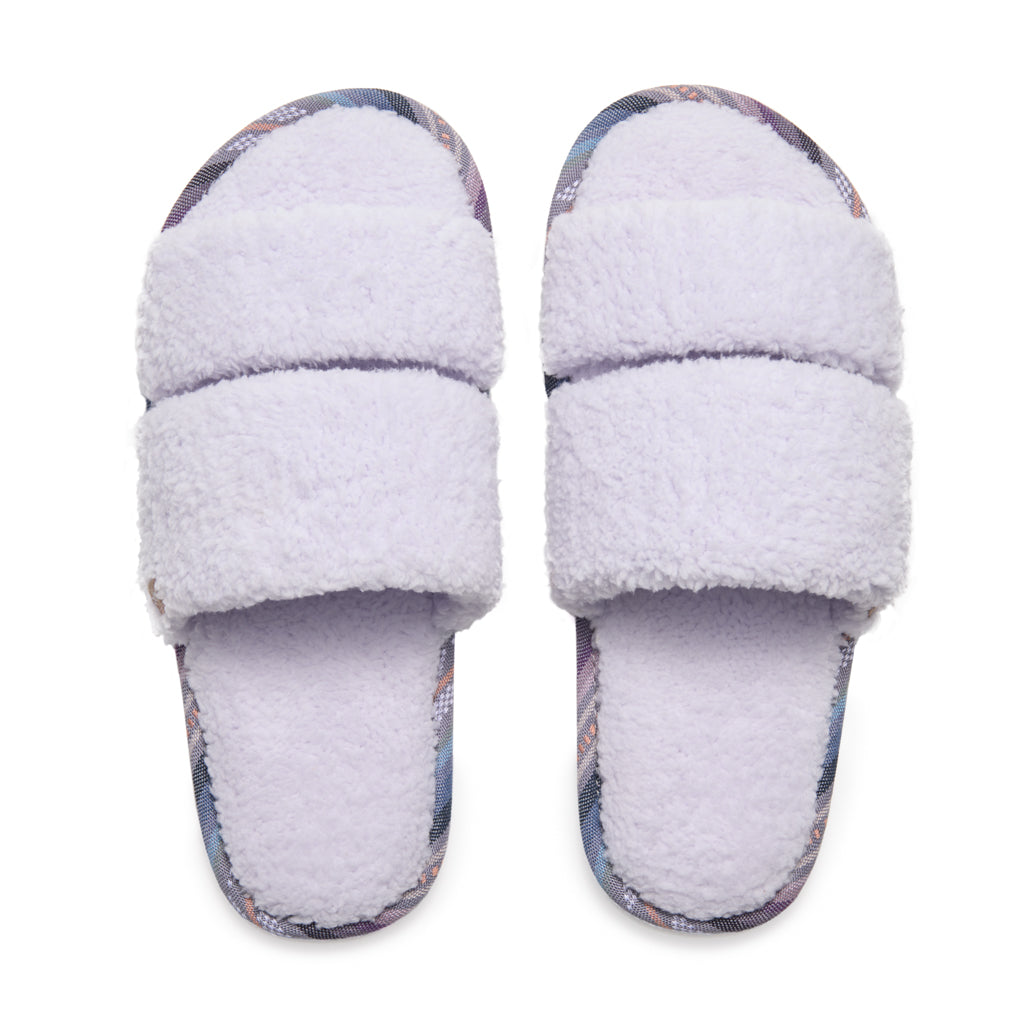 Women's Sherpa Double Strap Slipper Lily – Feelgoodz