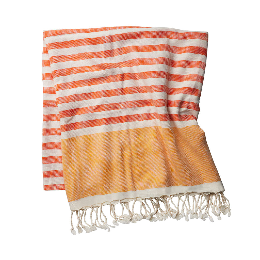 Bayside Turkish Towel Tangerine – Feelgoodz