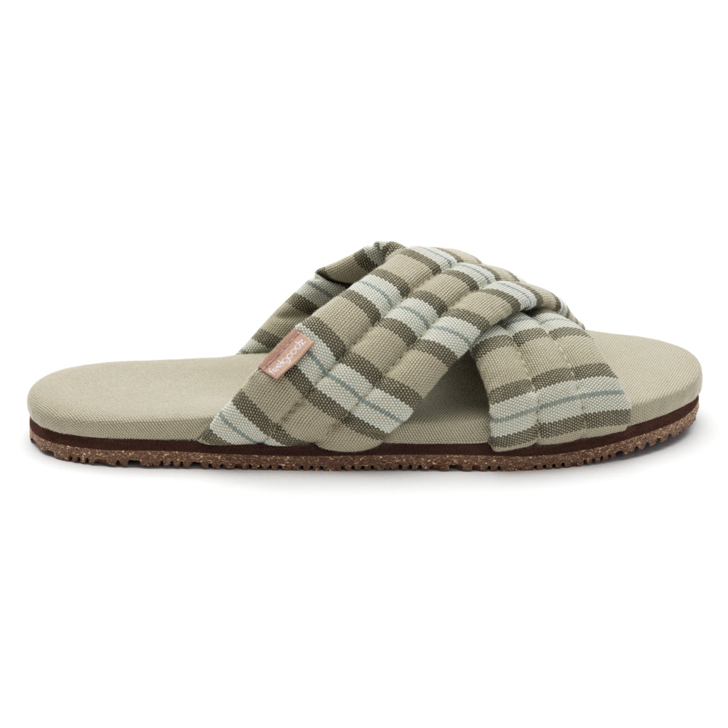 Women’s Quilted Cross-Strap Slipper Thyme